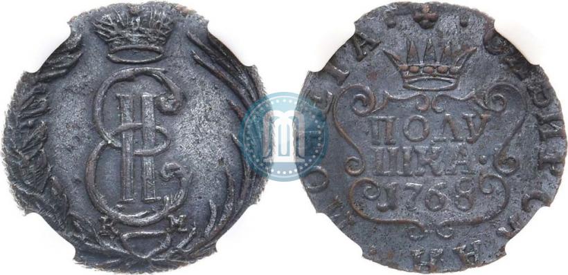 Фото Полушка 1768 года КМ 