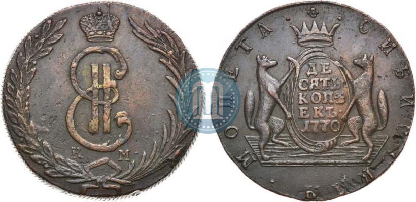 Picture 10 kopecks 1770 year КМ 
