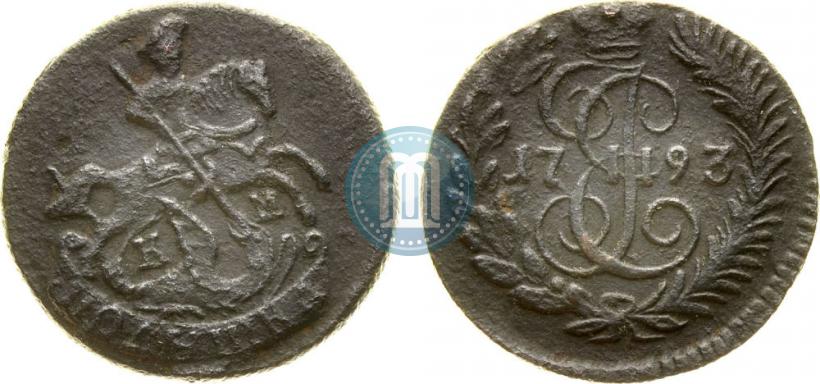 Фото Полушка 1793 года КМ 