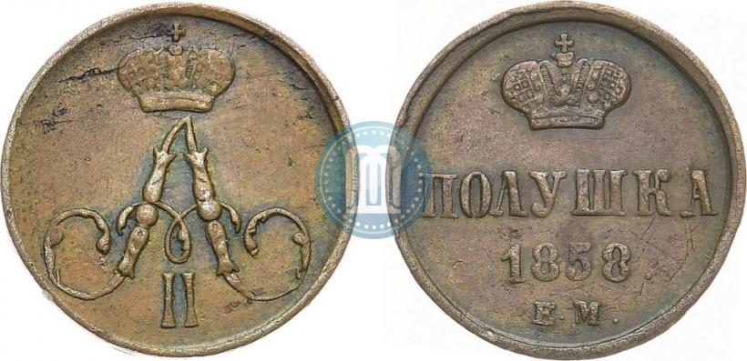 Picture Polushka 1858 year ЕМ 