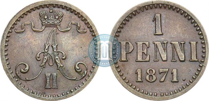 Picture 1 penni 1871 year  