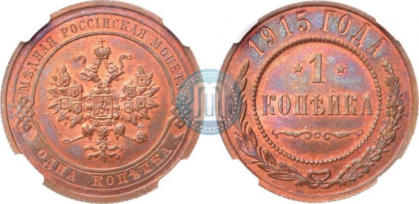 Picture 1 kopeck 1915 year  