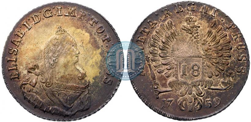 Picture 18 groszy 1759 year  