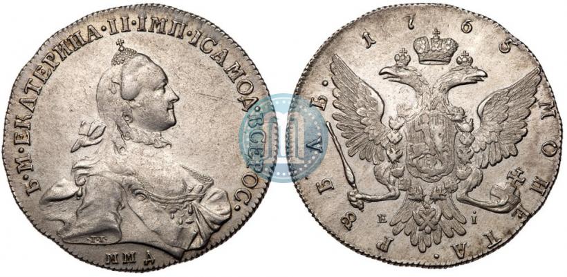 Picture 1 rouble 1765 year ММД-EI 