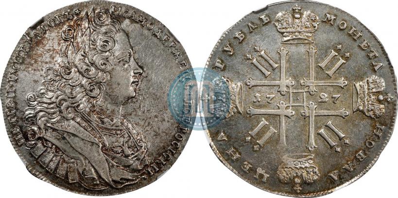 Picture 1 rouble 1727 year  "Moscow type"
