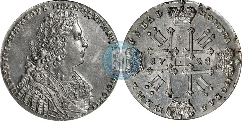 Picture 1 rouble 1728 year  "Type of 1728"