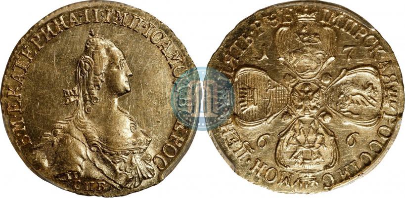 Picture 5 roubles 1766 year СПБ 