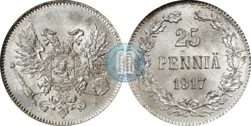 Фото 25 пенни 1917 года S 