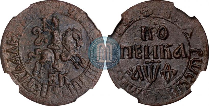 Picture 1 kopeck 1709 year БК 