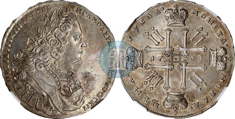 Picture 1 rouble 1728 year  "Type of 1727"