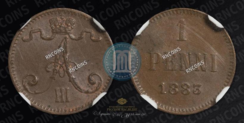 Picture 1 penni 1883 year  
