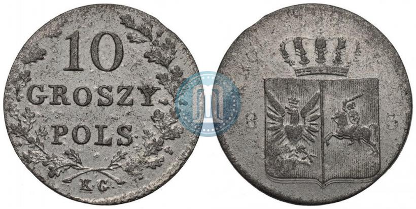 Picture 10 groszy 1831 year KG "Polish uprising"