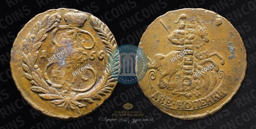 Picture 2 kopecks 1766 year ММ 