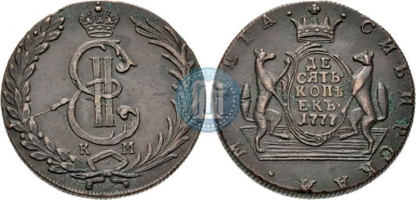 Picture 10 kopecks 1777 year КМ 