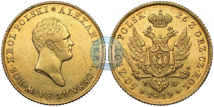 Picture 50 złotych 1819 year IB 
