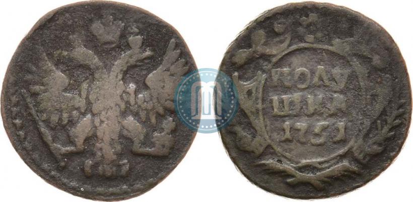 Фото Полушка 1751 года  