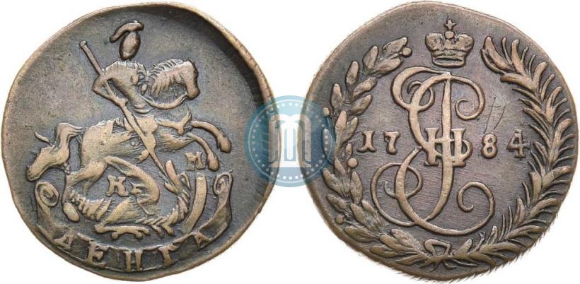 Фото Денга 1784 года КМ 