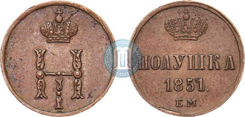 Picture Polushka 1851 year ЕМ 