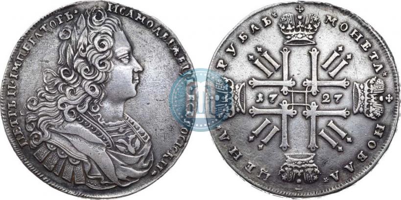 Picture 1 rouble 1727 year  "Moscow type"