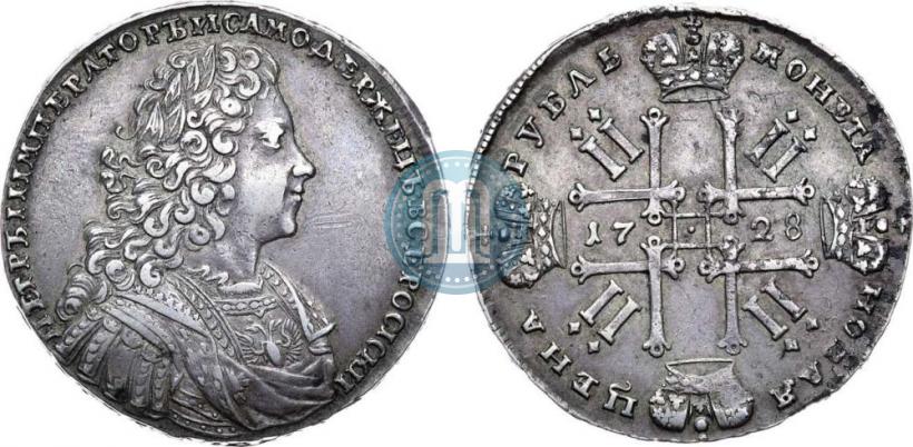 Фото 1 рубль 1728 года  "Тип 1728"