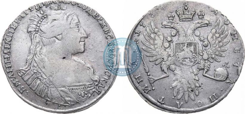 Picture Poltina 1734 year  "Type of 1735"