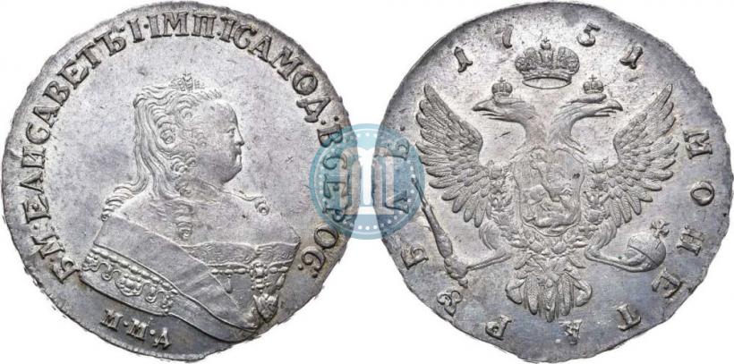 Picture 1 rouble 1751 year ММД 