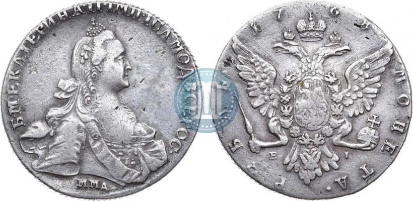 Фото 1 рубль 1768 года ММД-EI 