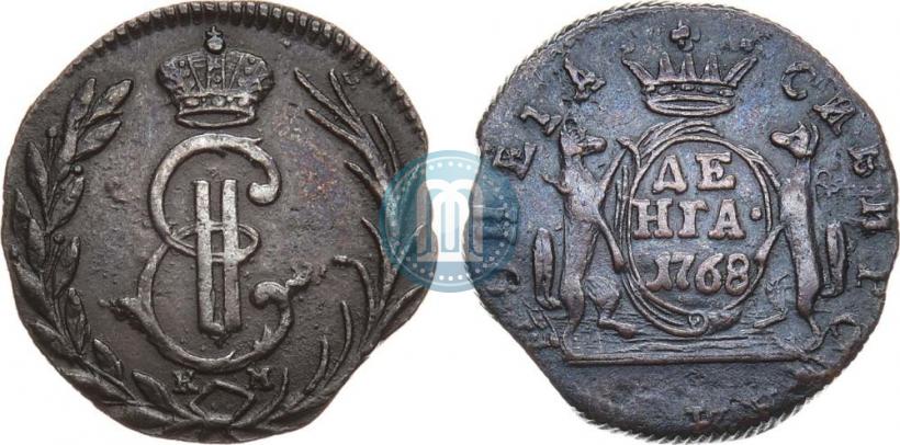 Фото Денга 1768 года КМ 