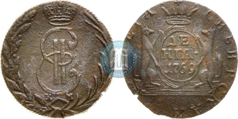 Фото Денга 1769 года КМ 