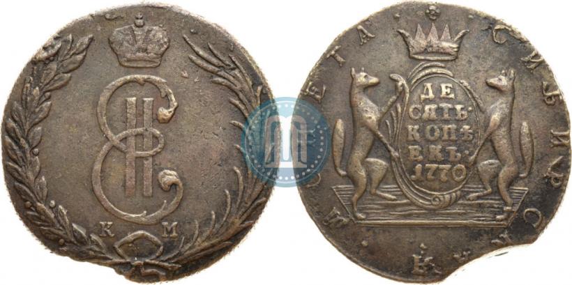 Picture 10 kopecks 1770 year КМ 