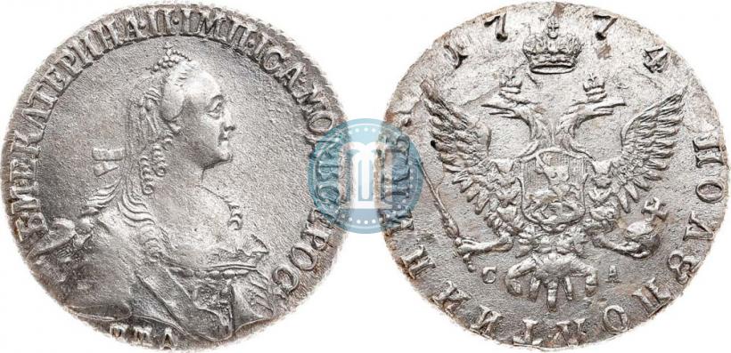 Фото Полуполтинник 1774 года ММД-СА 