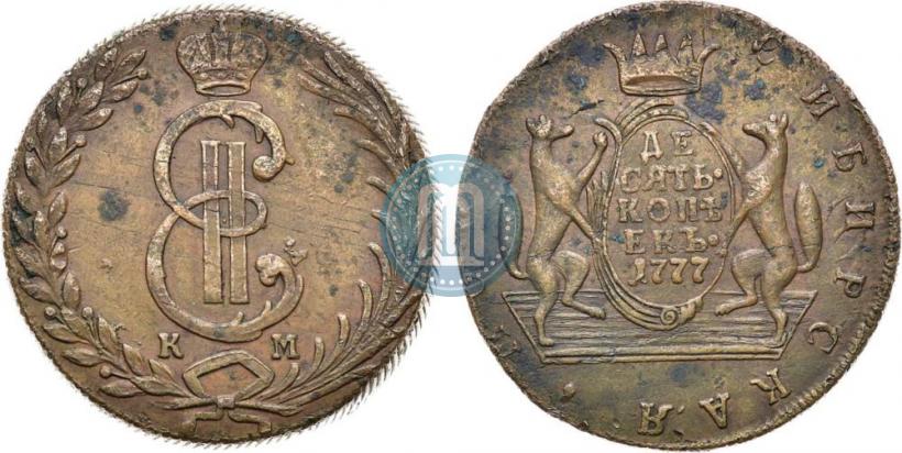 Picture 10 kopecks 1777 year КМ 
