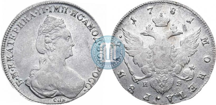 Picture 1 rouble 1781 year СПБ-ИЗ 