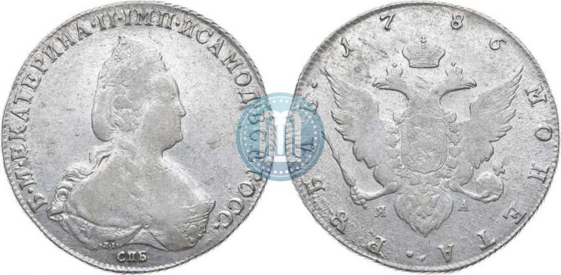 Picture 1 rouble 1786 year СПБ-ЯА 