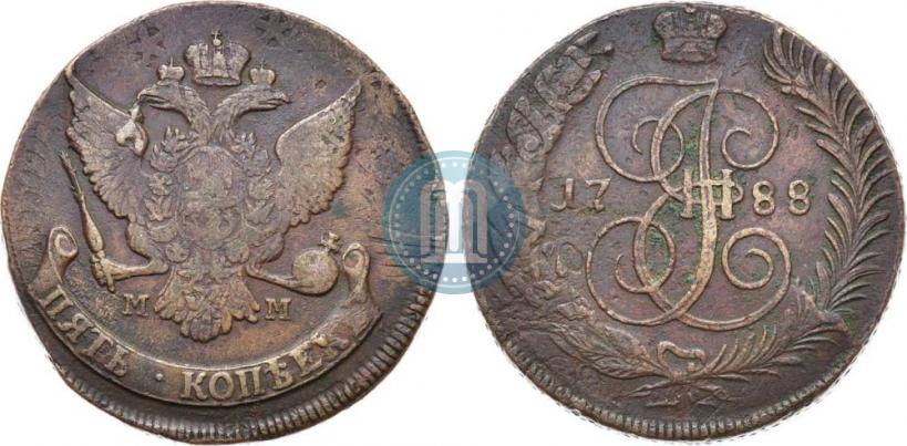 Picture 5 kopecks 1788 year ММ 