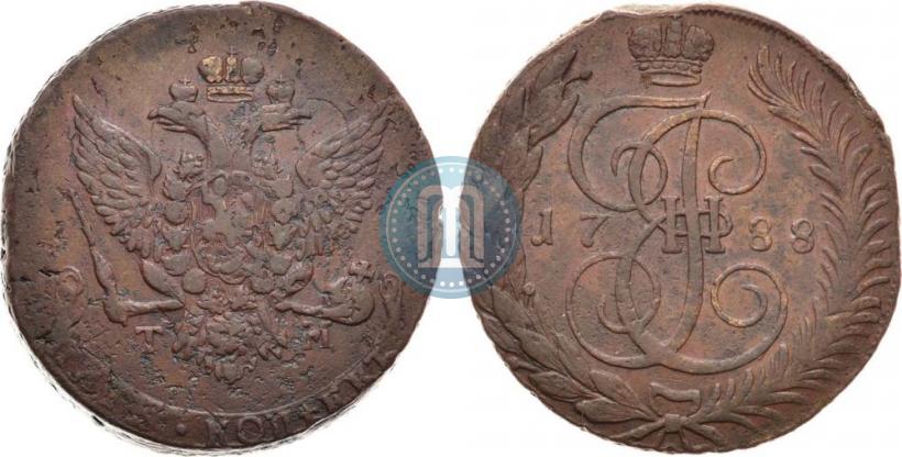 Picture 5 kopecks 1788 year ТМ 
