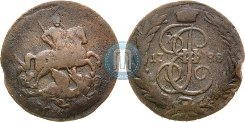 Фото 1 копейка 1788 года ММ 