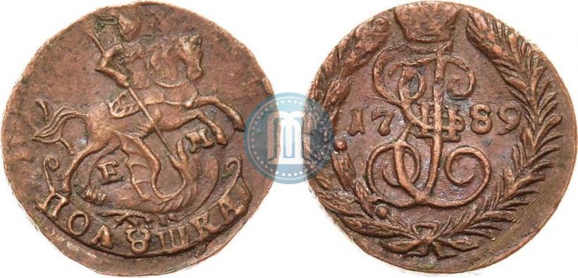 Фото Полушка 1789 года ЕМ 