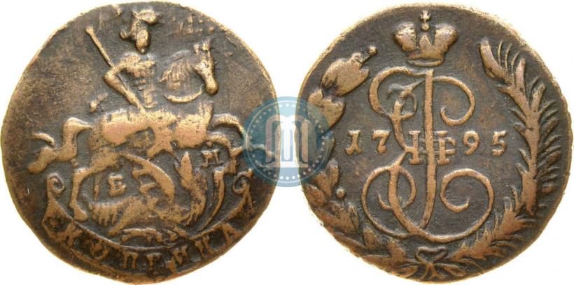 Picture 1 kopeck 1795 year ЕМ 