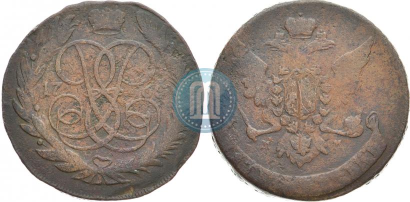 Picture 5 kopecks 1760 year ММ 