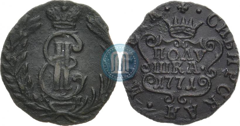 Фото Полушка 1771 года КМ 