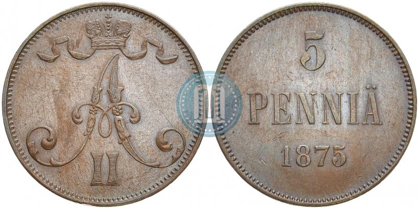 Фото 5 пенни 1872 года  