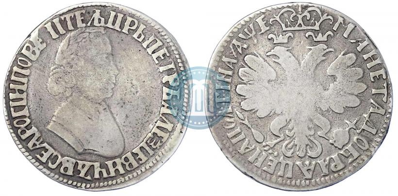 Фото Полтина 1705 года  "Портрет работы Ф. Алексеева"