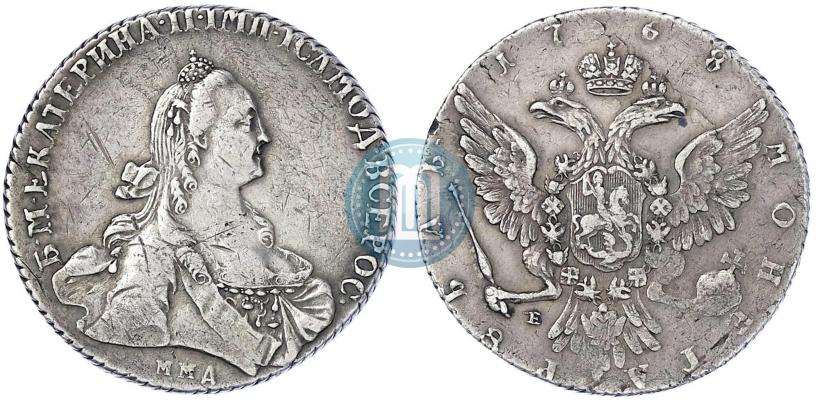 Фото 1 рубль 1767 года ММД-EI 