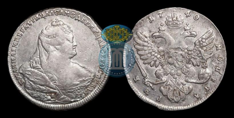 Picture 1 rouble 1740 year  "Moscow type"