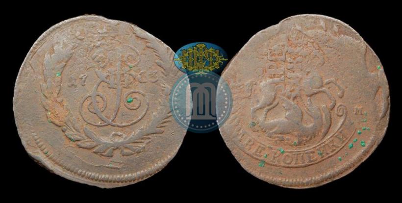 Фото 2 копейки 1763 года СПМ 