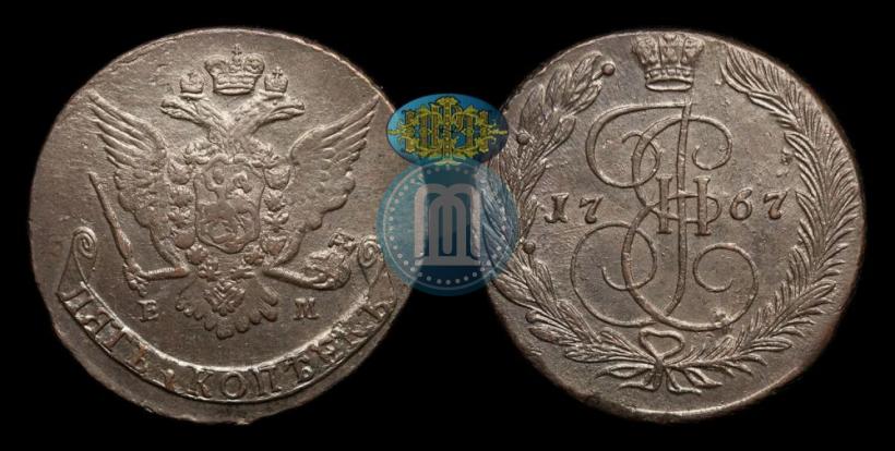 Фото 5 копеек 1767 года ЕМ 