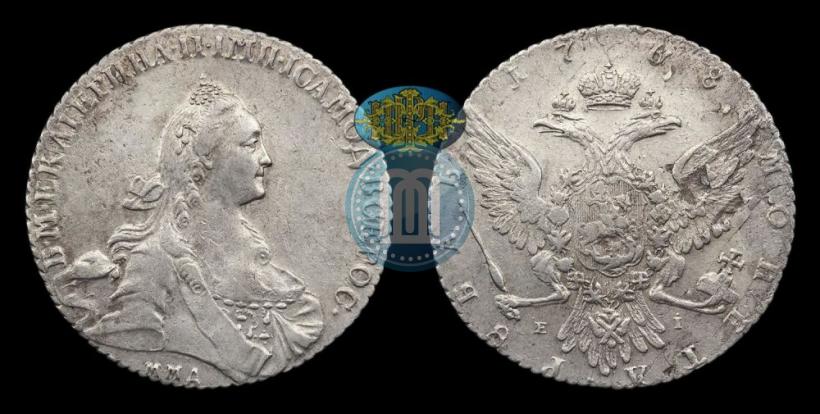Фото 1 рубль 1768 года ММД-EI 
