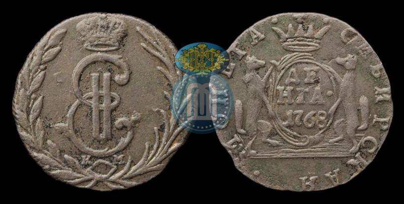 Фото Денга 1768 года КМ 