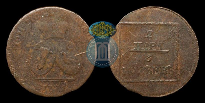 Picture 2 paras - 3 kopecks 1772 year  